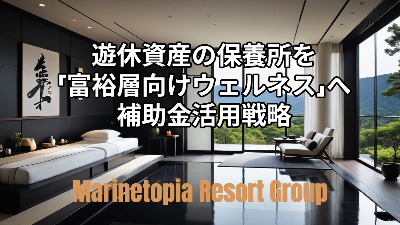 保養所を「富裕層向けウェルネス施設」へ