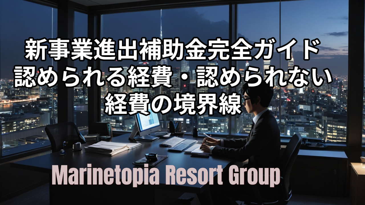 新事業進出補助金で「認められる経費・認められない経費」の境界線